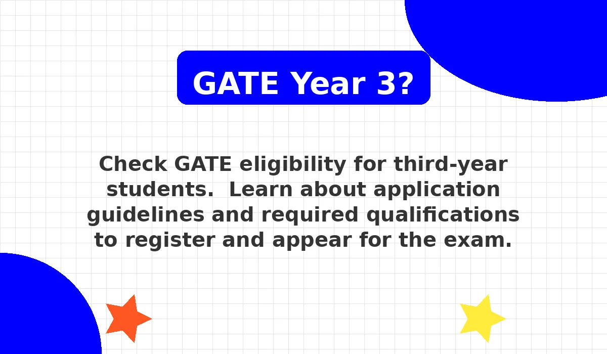 Can I Give GATE in Third Year? – Eligibility Criteria & Guidelines
